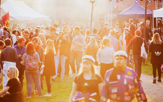 Students on Aalto campus