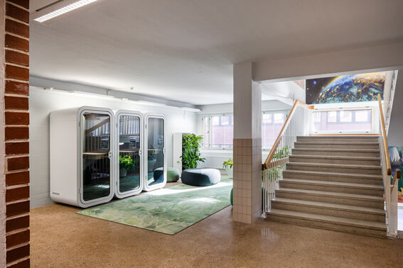Phone booths at A Grid